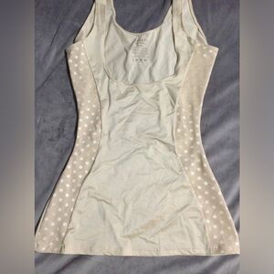 Spanx Assets Red Hot Label Cream Polka Dot Shape Wear.